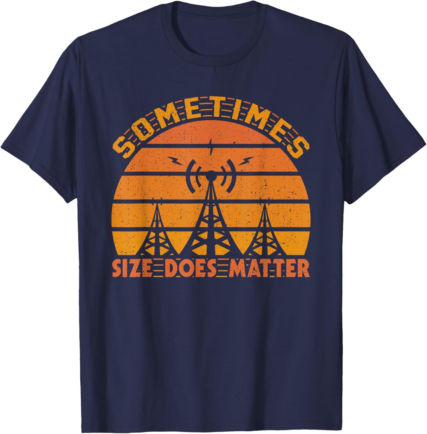 Ham Radio Funny Gift Hobby Birthday T-Shirt - T-Shirt | Navy