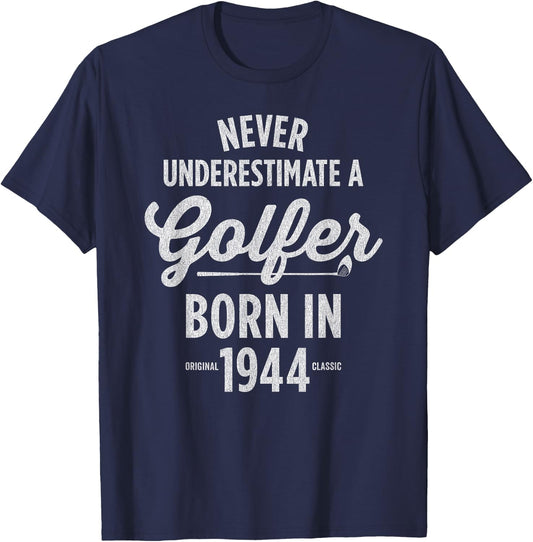 81 Year Old Golfer 81st Birthday Golf T-Shirt - T-Shirt | Navy