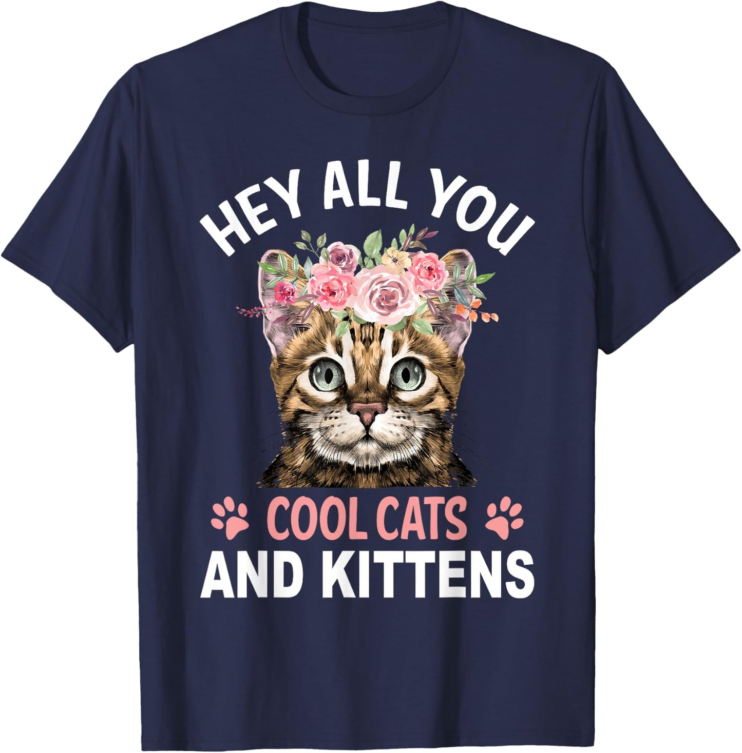 Hey All You Cool Cats And Kittens T-Shirt - T-Shirt | Navy