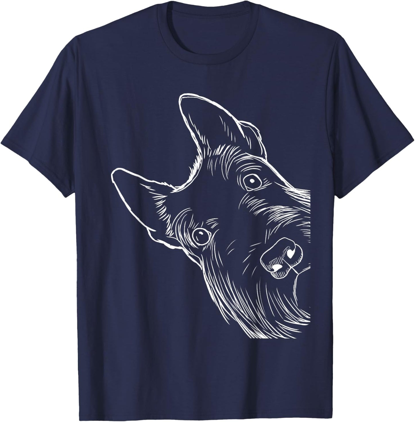 Funny Scottie Dog Scottish Terrier Small T-Shirt - T-Shirt | Navy