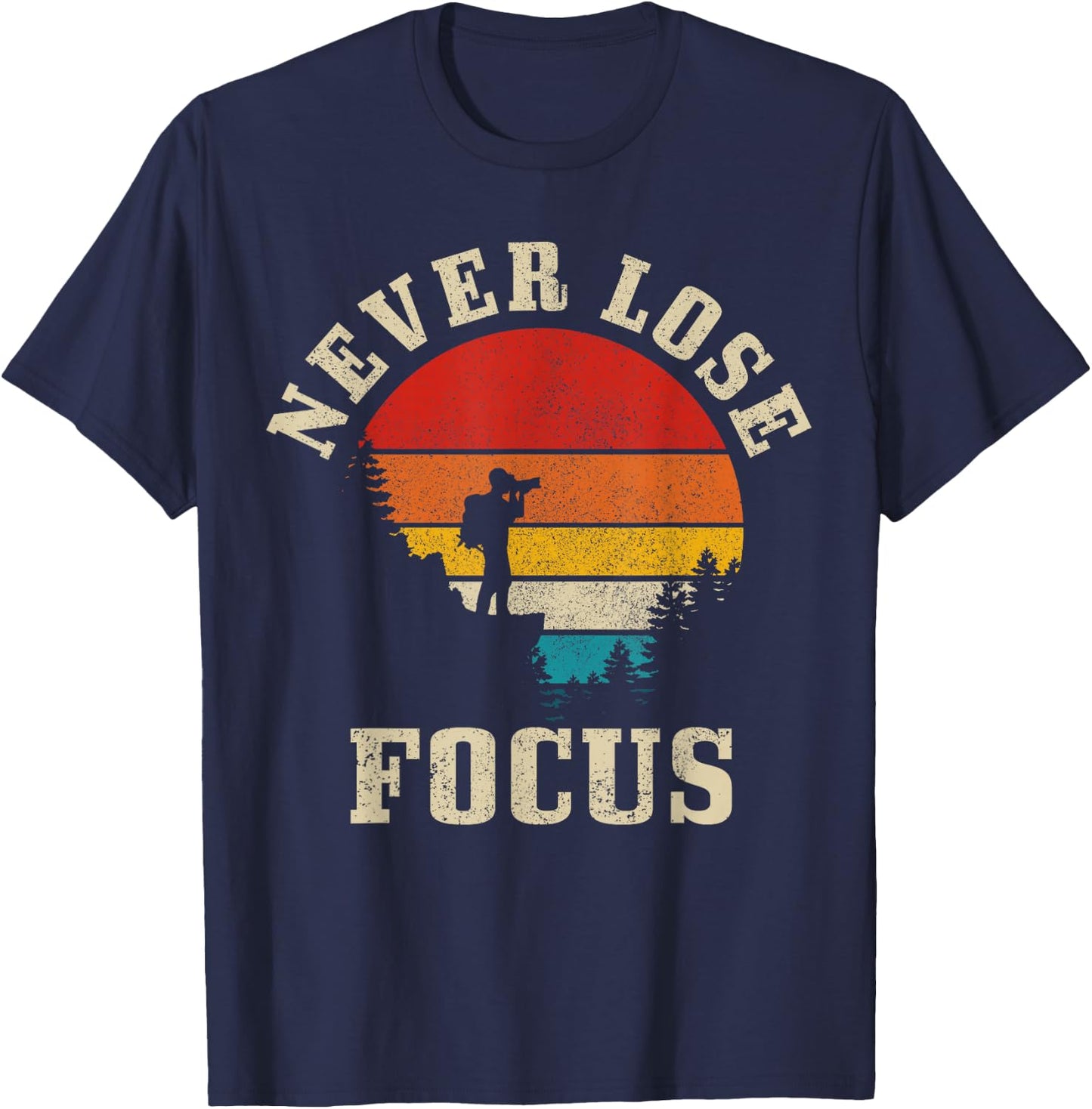 Photographer Gift Vintage Camera Photography T-Shirt - T-Shirt | Navy