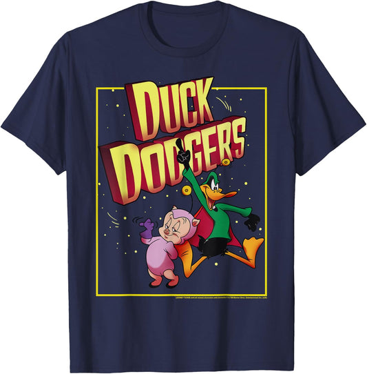 Looney Tunes Duck Dodgers Duo T-Shirt - T-Shirt | Navy