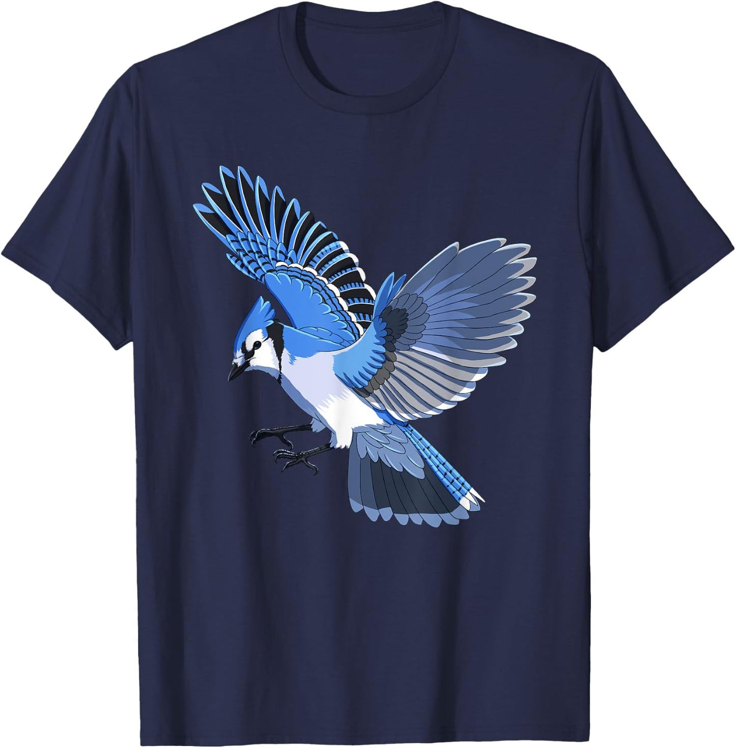Animal Bird Blue Jay T-Shirt - T-Shirt | Navy
