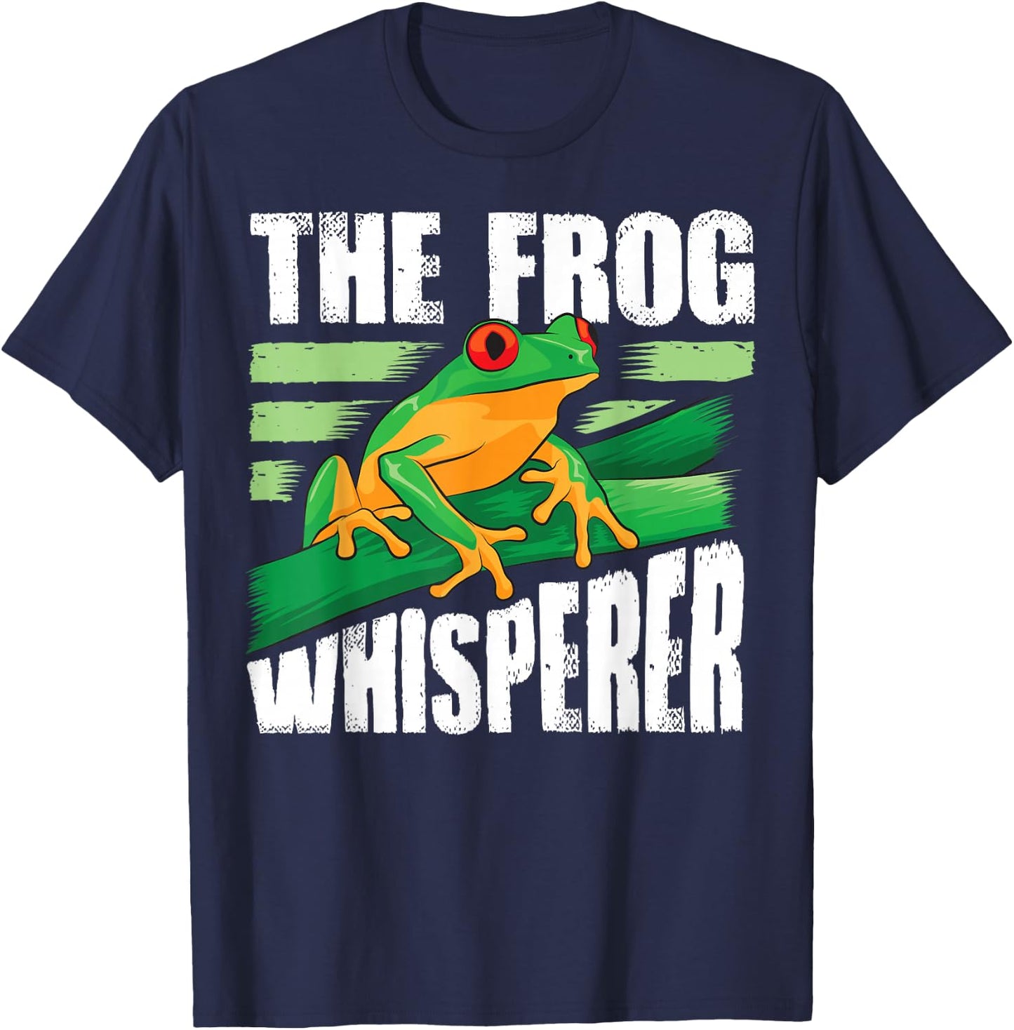 Funny The Frog Whisperer Gift | Cute Bullfrog Fan Boys Girls T-Shirt - T-Shirt | Navy
