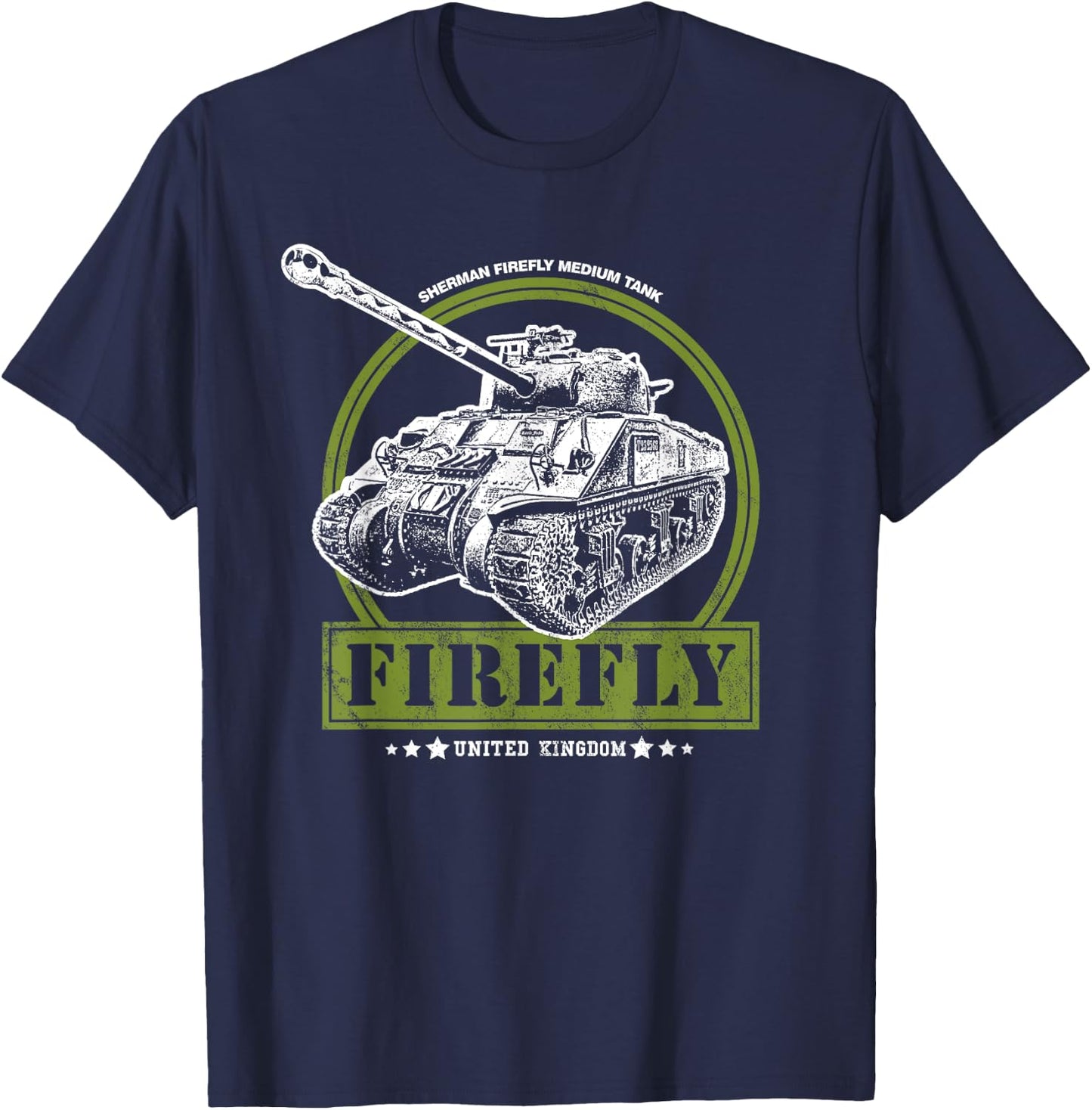 WW2 Sherman Firefly T-Shirt - T-Shirt | Navy