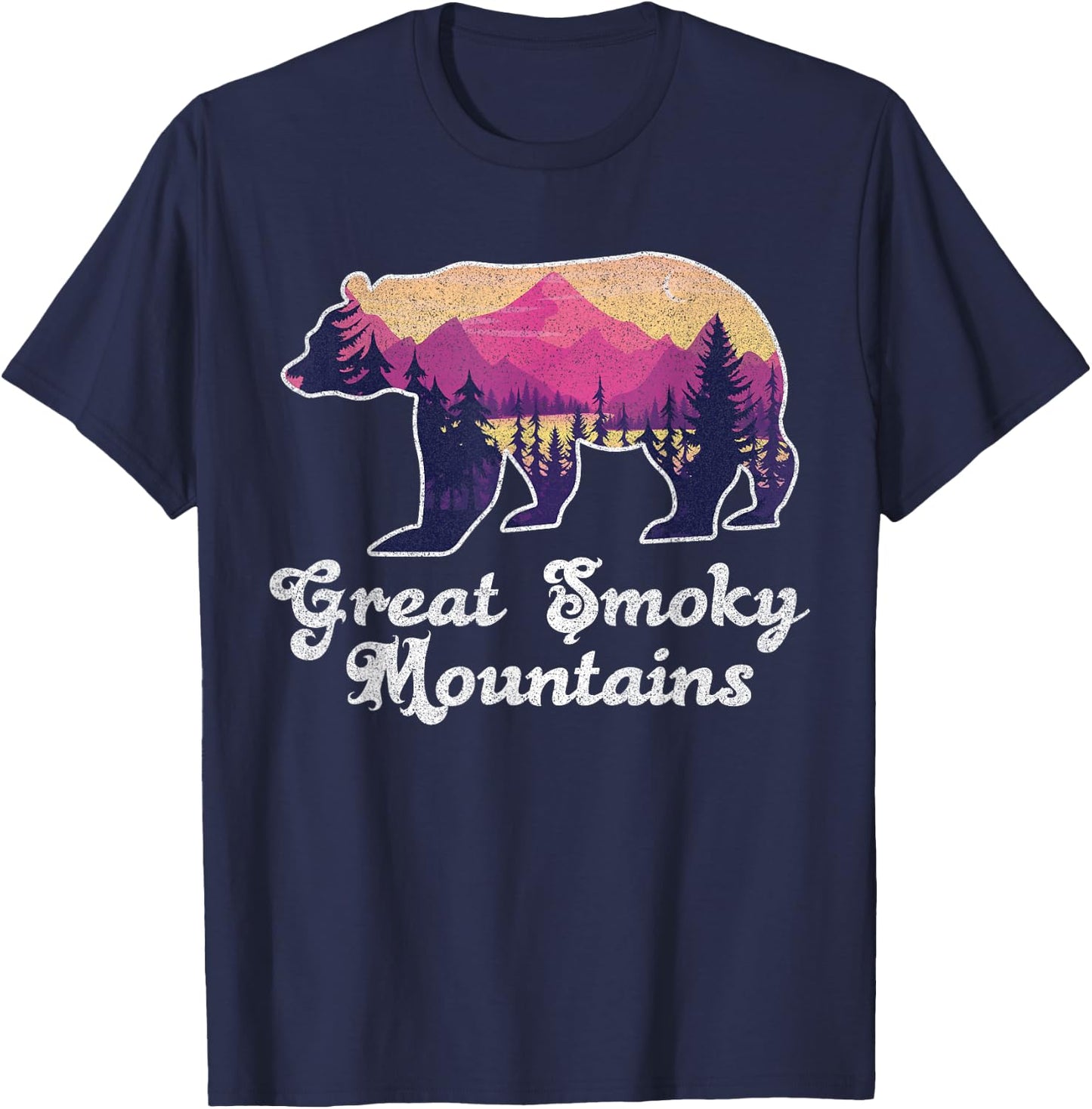 Smoky Mountains Gatlinburg Tennessee Souvenirs T-Shirt - T-Shirt | Navy