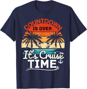 Countdown Is Over It's Cruise Time Men Women Cruise Ship T-Shirt - T-Shirt | Navy