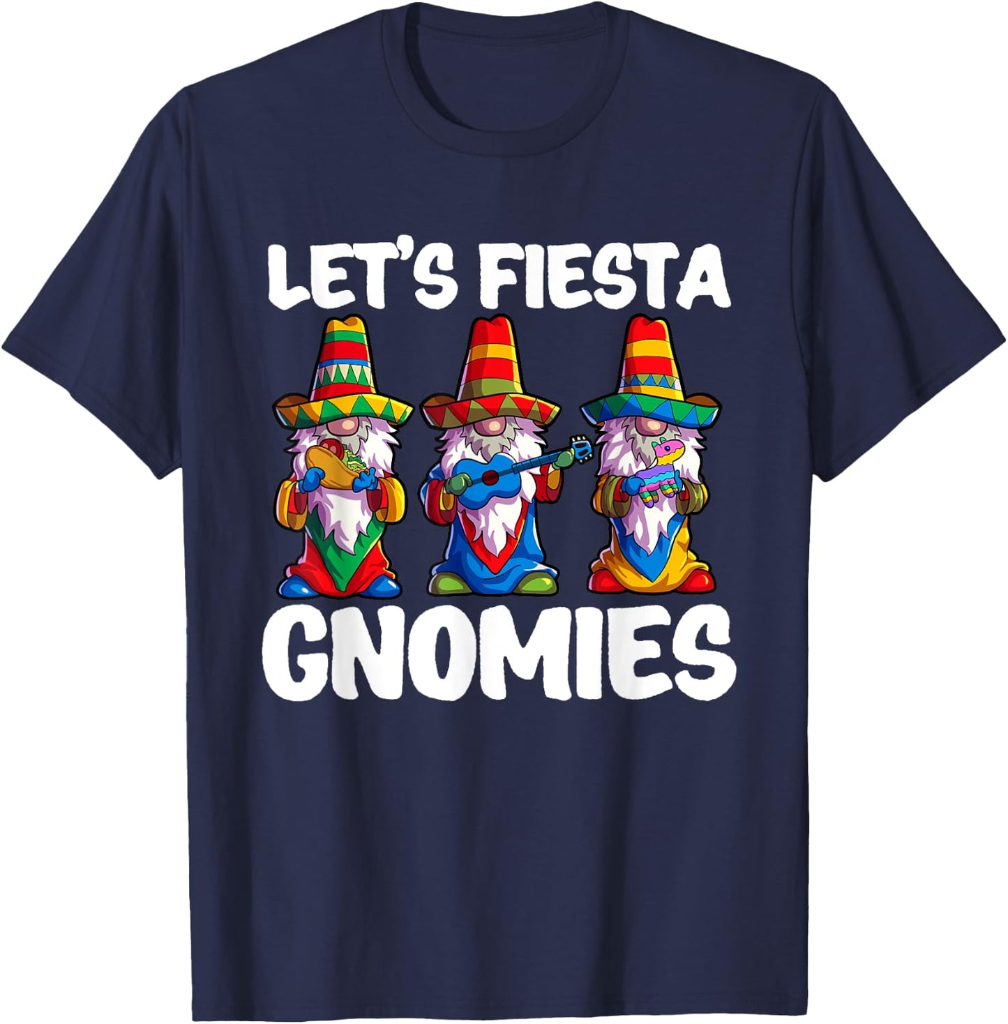 Cinco de Mayo Shirt Gnomes Women Mexican Taco Lover T-Shirt - T-Shirt | Navy