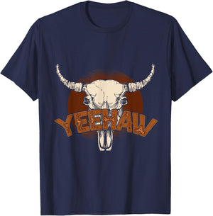 Yeehaw Cowboy T-Shirt - T-Shirt | Navy