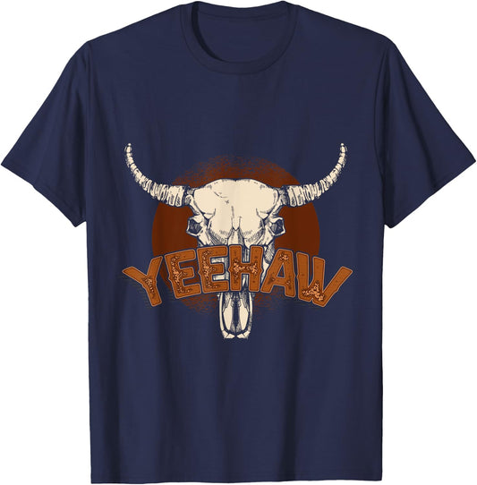 Yeehaw Cowboy T-Shirt - T-Shirt | Navy