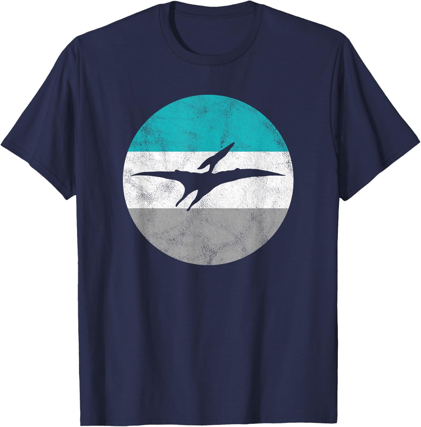 Pterodactyl Retro Dinosaur Gift or Boys T-Shirt - T-Shirt | Navy