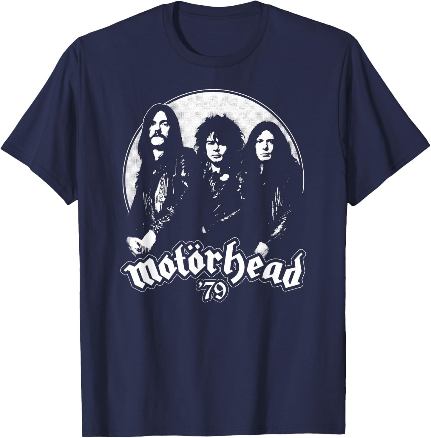 Motörhead - '79 Circle Photo T-Shirt - T-Shirt | Navy