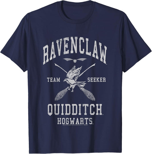 Kids Harry Potter Ravenclaw Team Seeker Text T-Shirt - T-Shirt | Navy