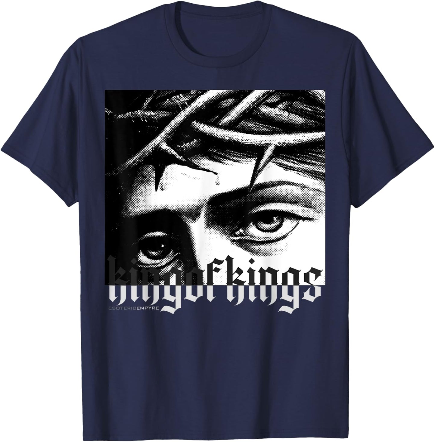 Jesus Christ King of Kings T-Shirt - T-Shirt | Navy