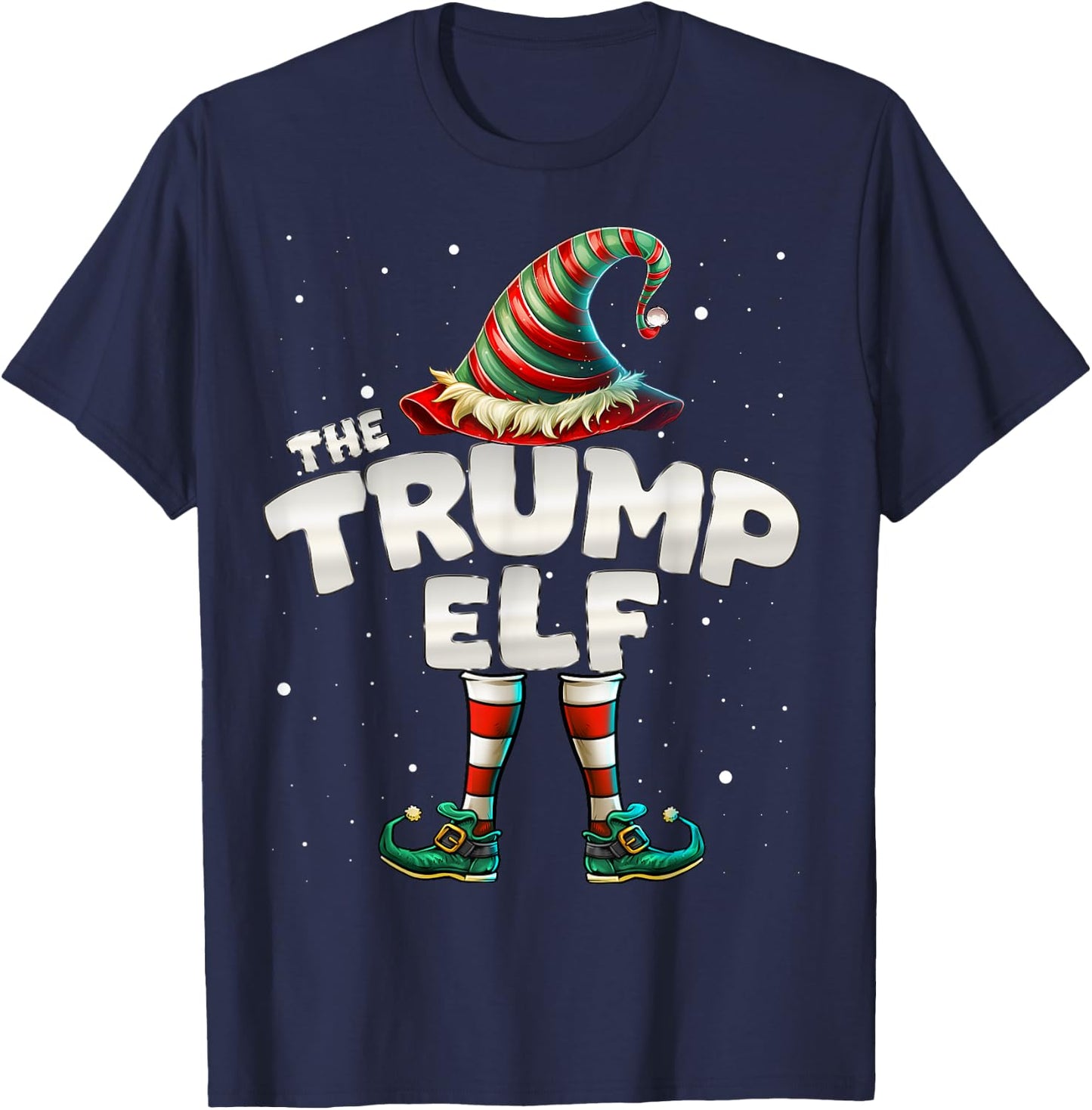 I'm The Trump Elf Family Matching Group Christmas T-Shirt - T-Shirt | Navy
