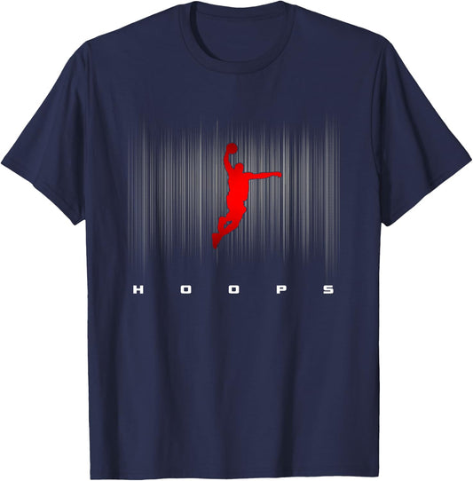Basketball Clothing Basketball - Black, Small, Classic Fit, Short Sleeve, -Adults, Boys T-Shirt - T-Shirt | Navy