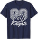 Go Cheer Knights Sports Name Gifts Men Women Boy Girl T-Shirt - T-Shirt | Navy
