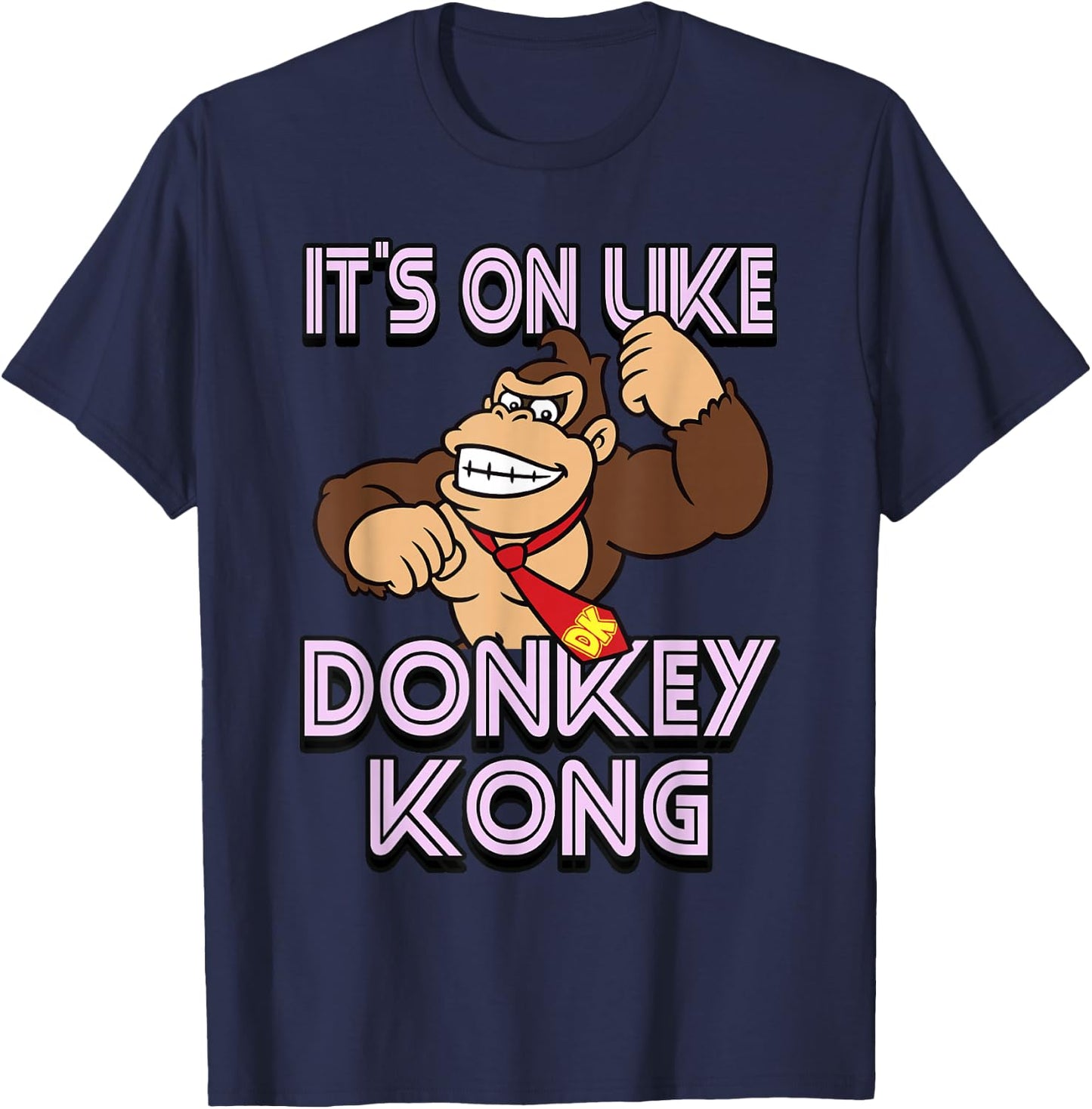 Super Mario It's On Like Donkey Kong T-Shirt - T-Shirt | Navy