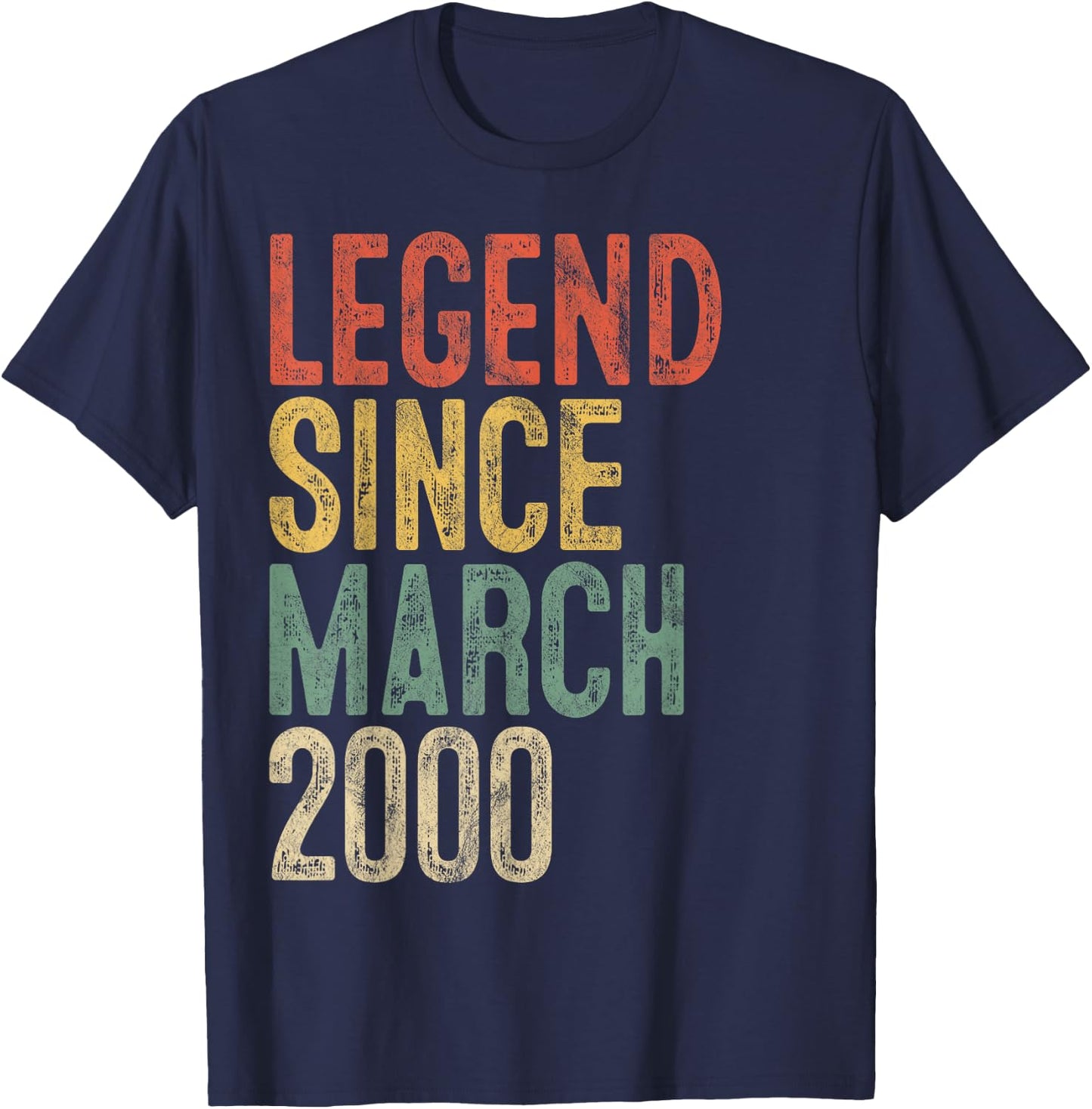 Legend 2000 25th Birthday Gifts Women 25 Year Old T-Shirt - T-Shirt | Navy