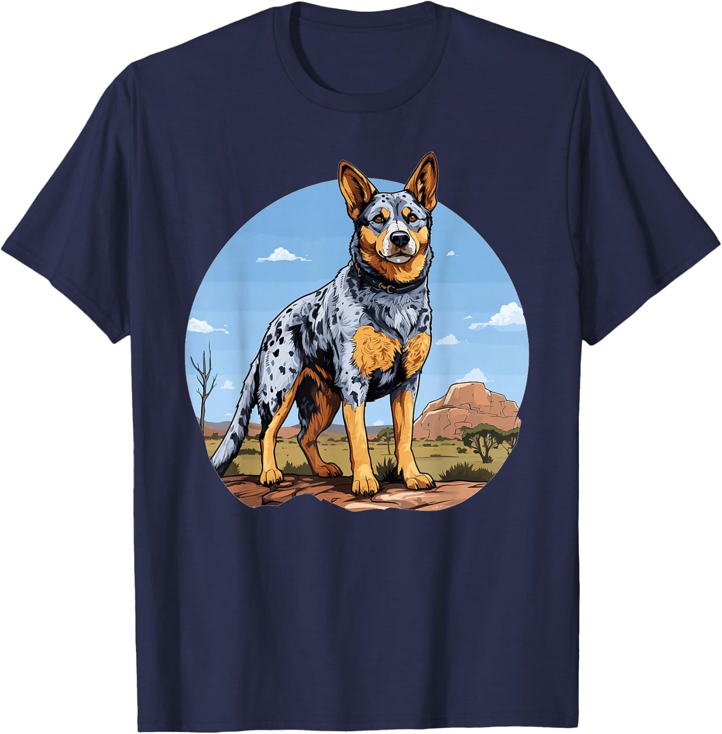Australian Cattle Dog Mom Dog Australian Cattle Dog T-Shirt - T-Shirt | Navy