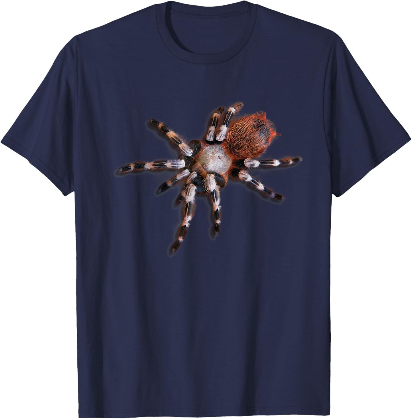 Realistic Tarantula, Bird Eating Spider T-Shirt - T-Shirt | Navy