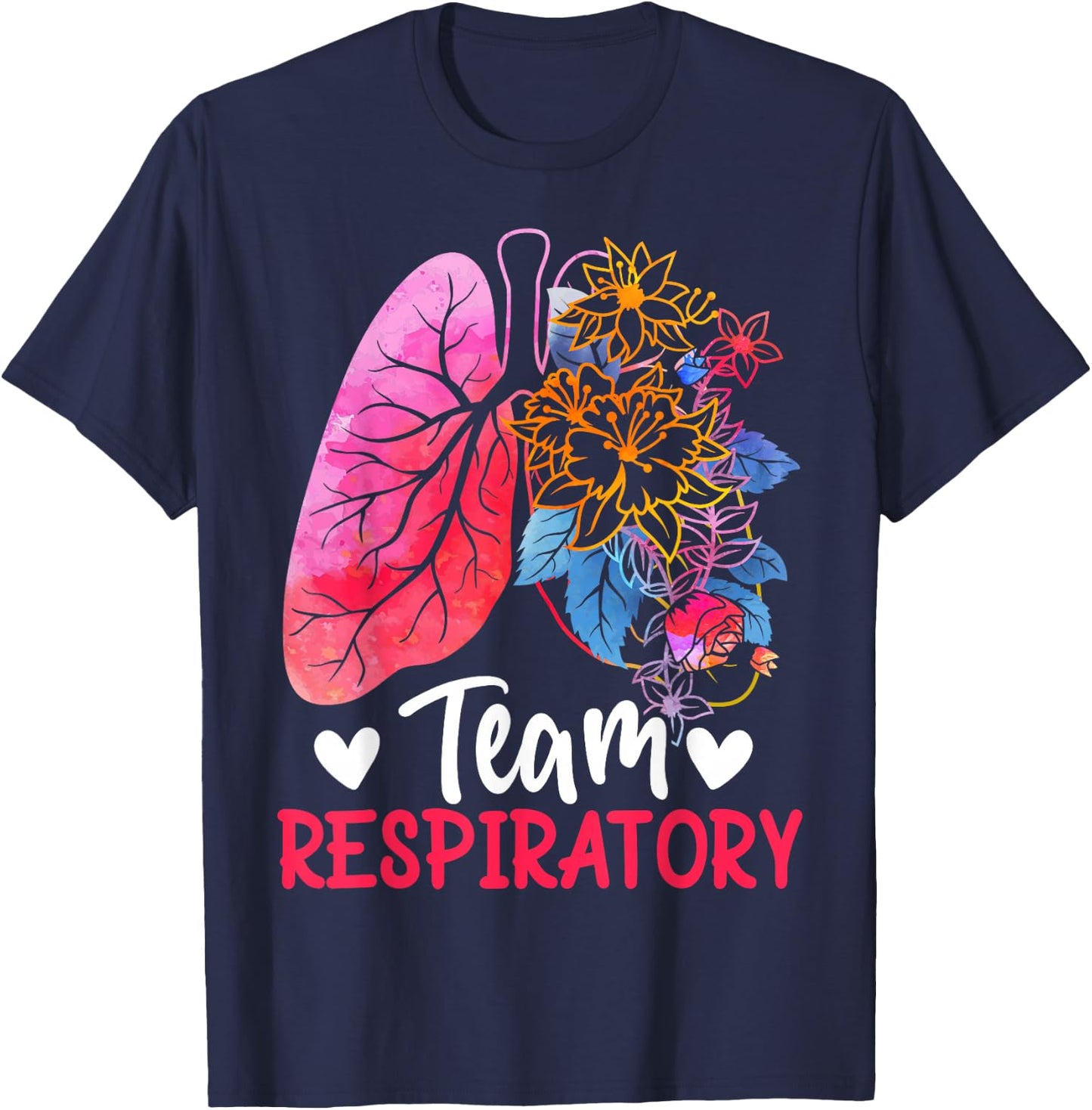 Lung Doctor Therapy Registered Nurse Respiratory Therapist T-Shirt - T-Shirt | Navy