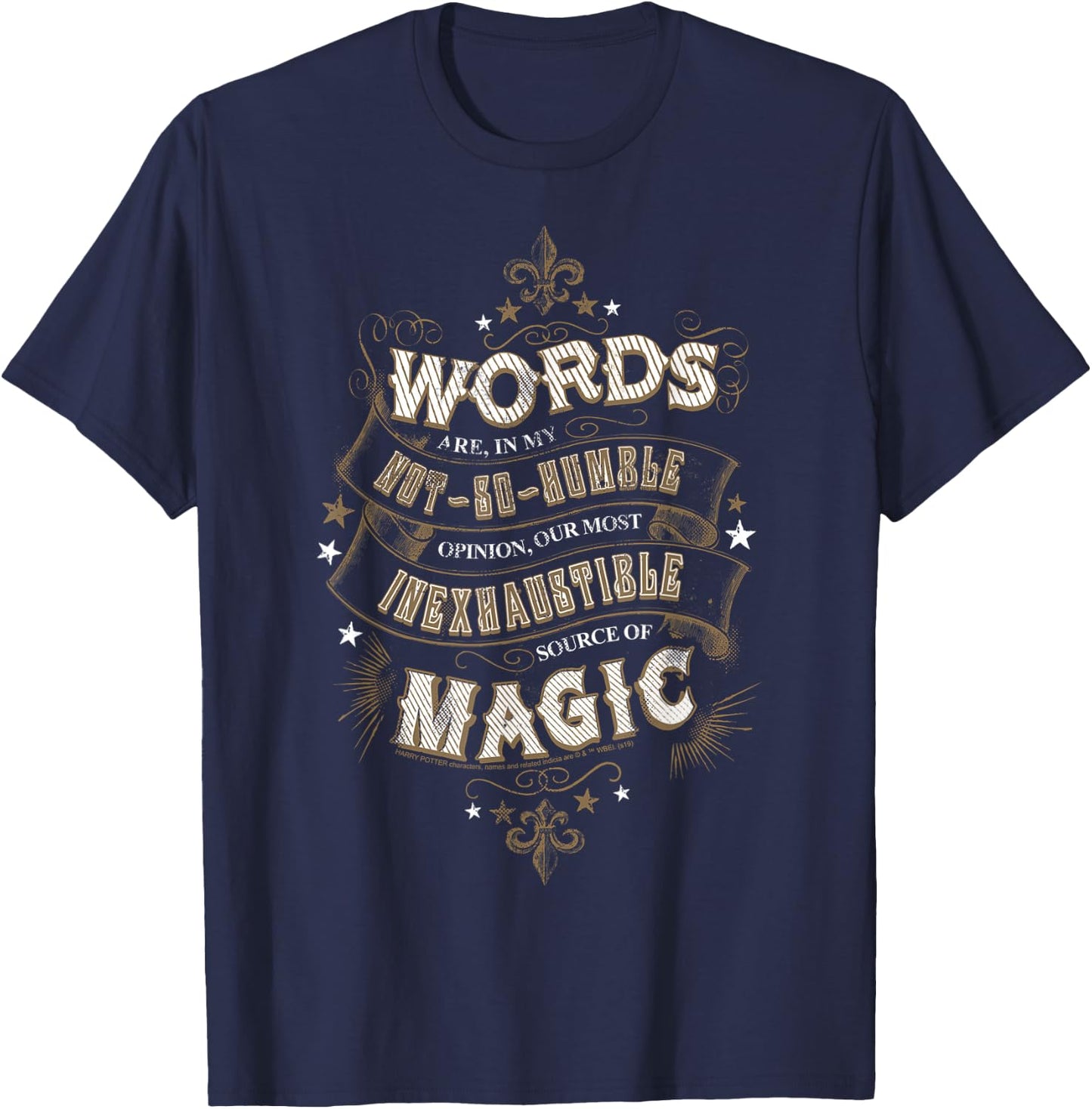 Harry Potter Words Are An Inexhaustible Source Of Magic T-Shirt - T-Shirt | Navy