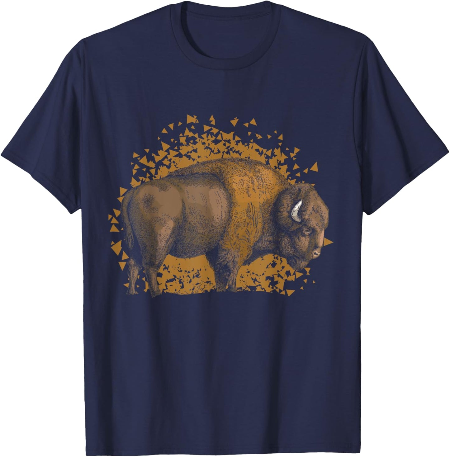 American Bison Wild Animal Gift Men Boys Kids Buffalo T-Shirt - T-Shirt | Navy