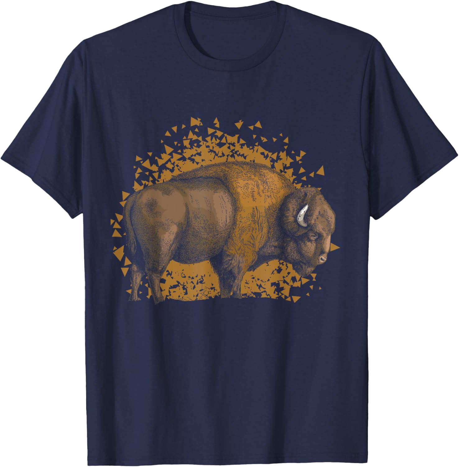 American Bison Wild Animal Gift Men Boys Kids Buffalo T-Shirt - T-Shirt | Navy