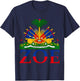 Zoe | Cute Haiti Honored Flag Day Gift T-Shirt - T-Shirt | Navy