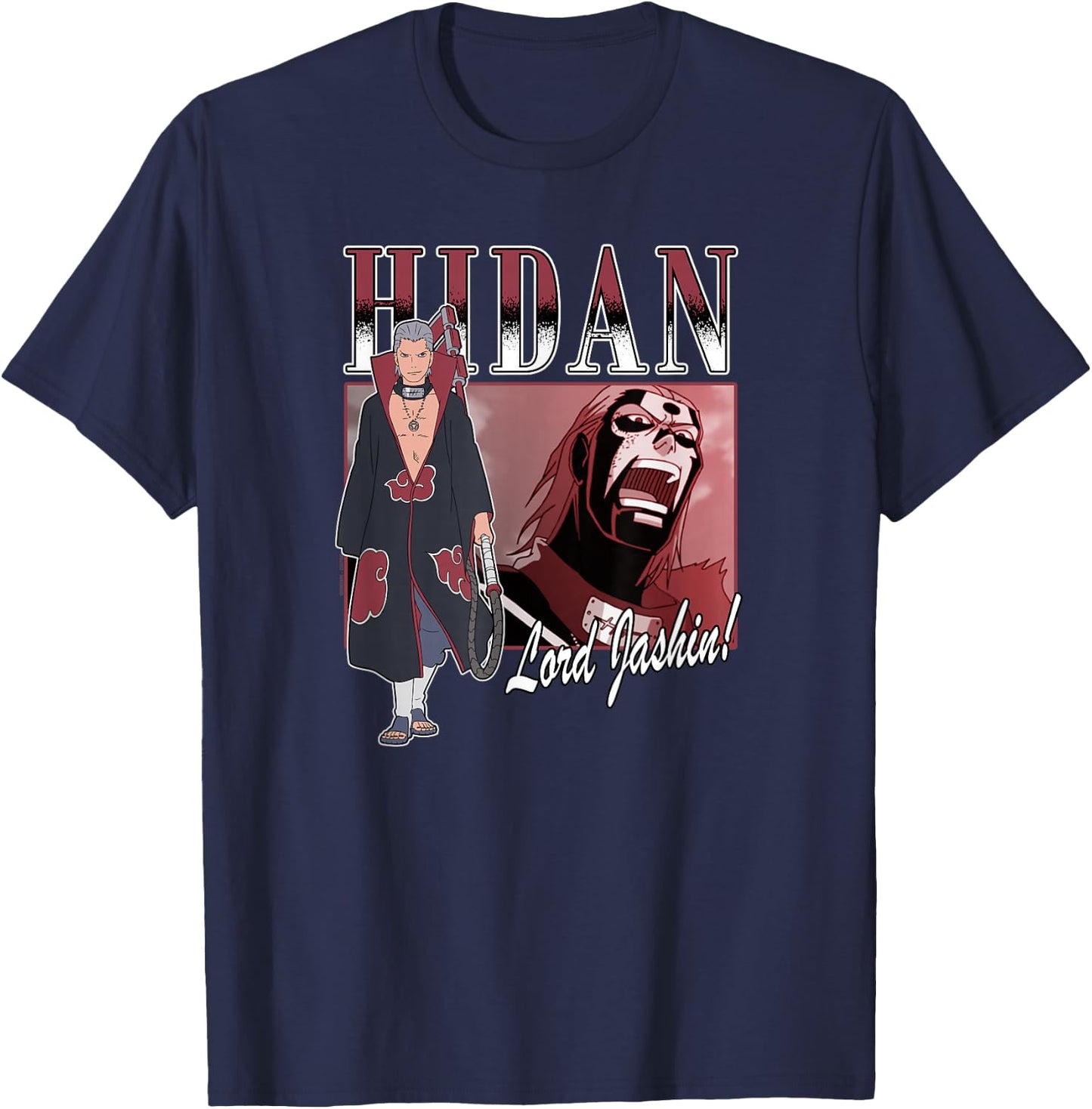 Naruto Shippuden Hidan Praise Jashin Akatsuki Org Anime T-Shirt - T-Shirt | Navy