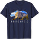 California Bear with Yosemite National Park Image Souvenir T-Shirt - T-Shirt | Navy
