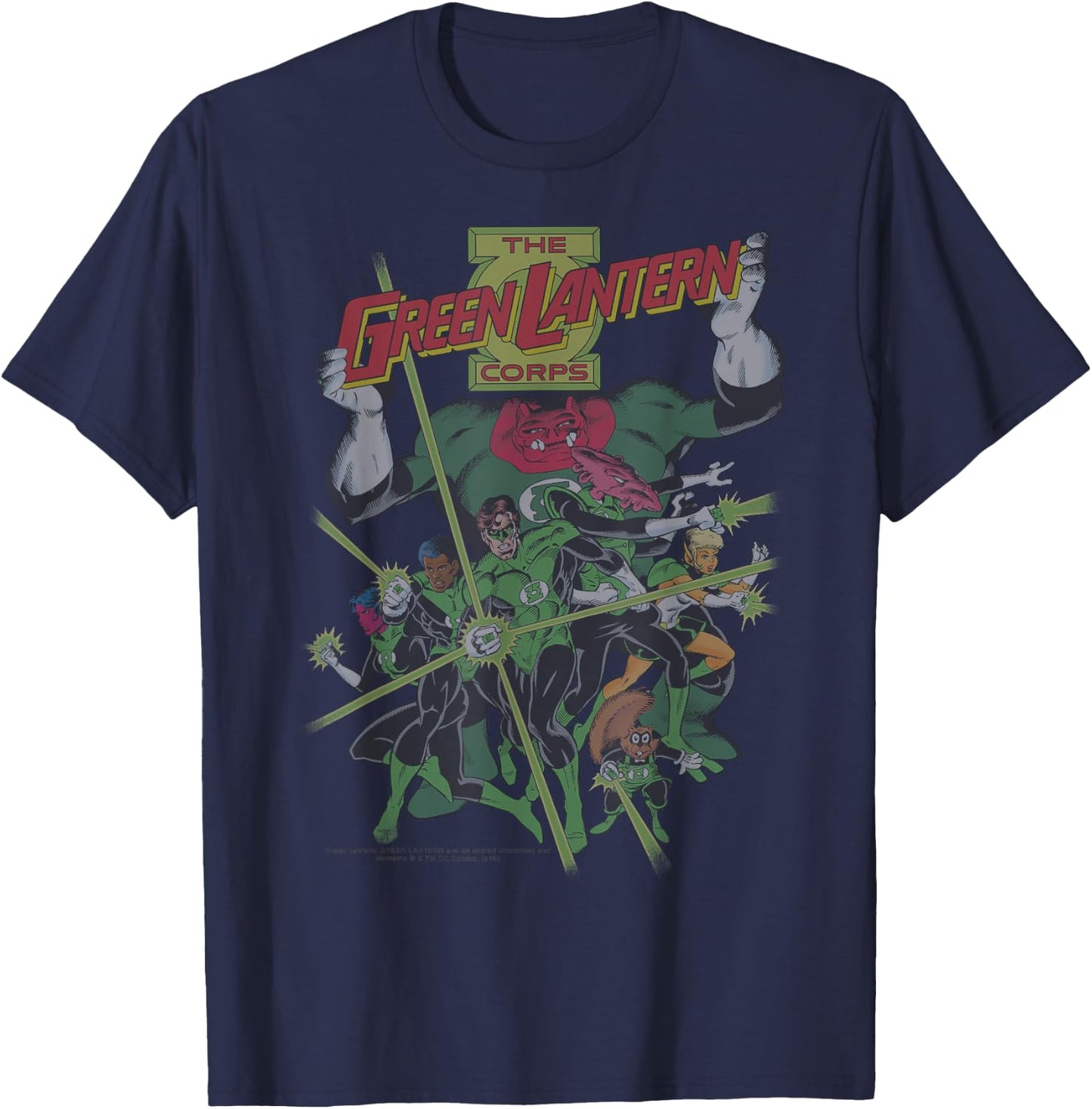 DC Comics The Green Lantern Corps T-Shirt - T-Shirt | Navy