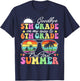 Goodbye 5th Grade Graduation To 6th Grade Hello Summer Funny T-Shirt - T-Shirt | Navy