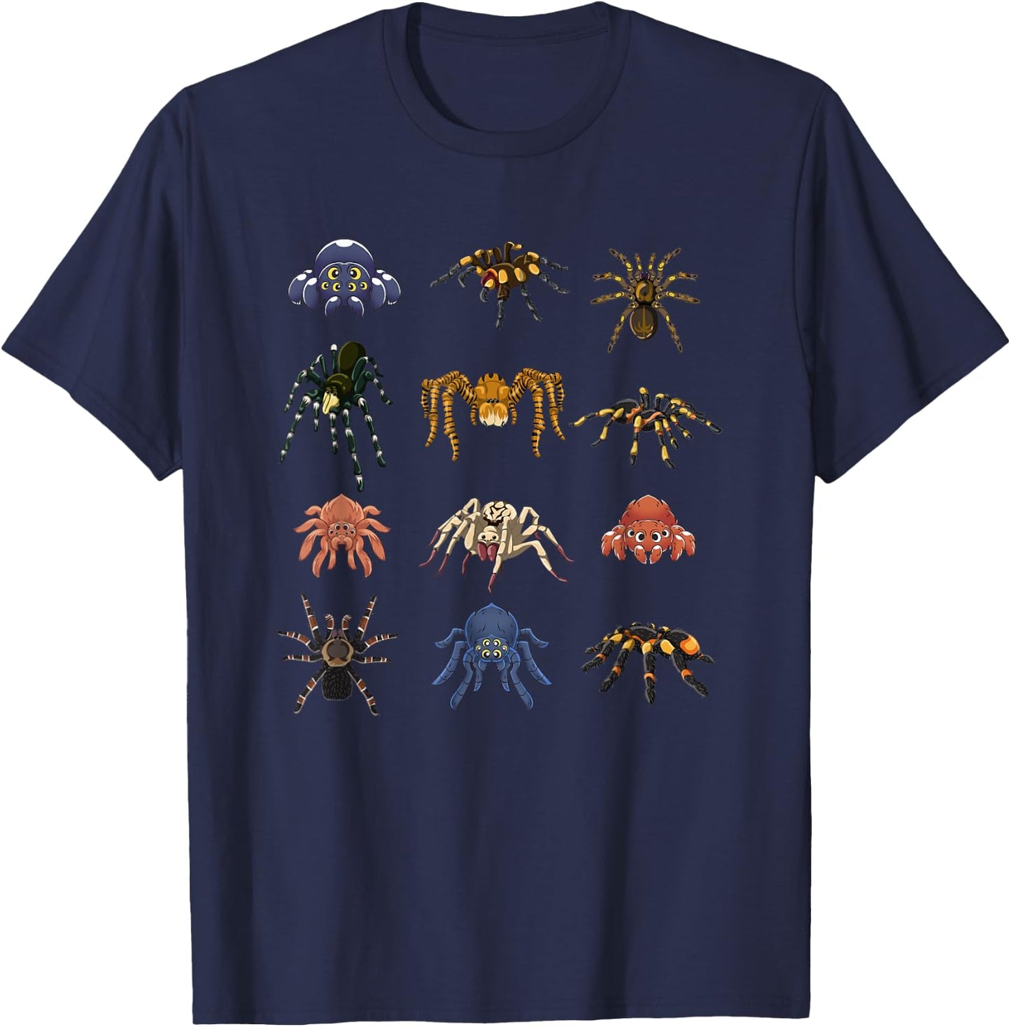 Spider Animal Gifts Black Short Sleeve , Tarantula Arthropod Spider for Arachnid Enthusiasts, -Kids, Small T-Shirt - T-Shirt | Navy