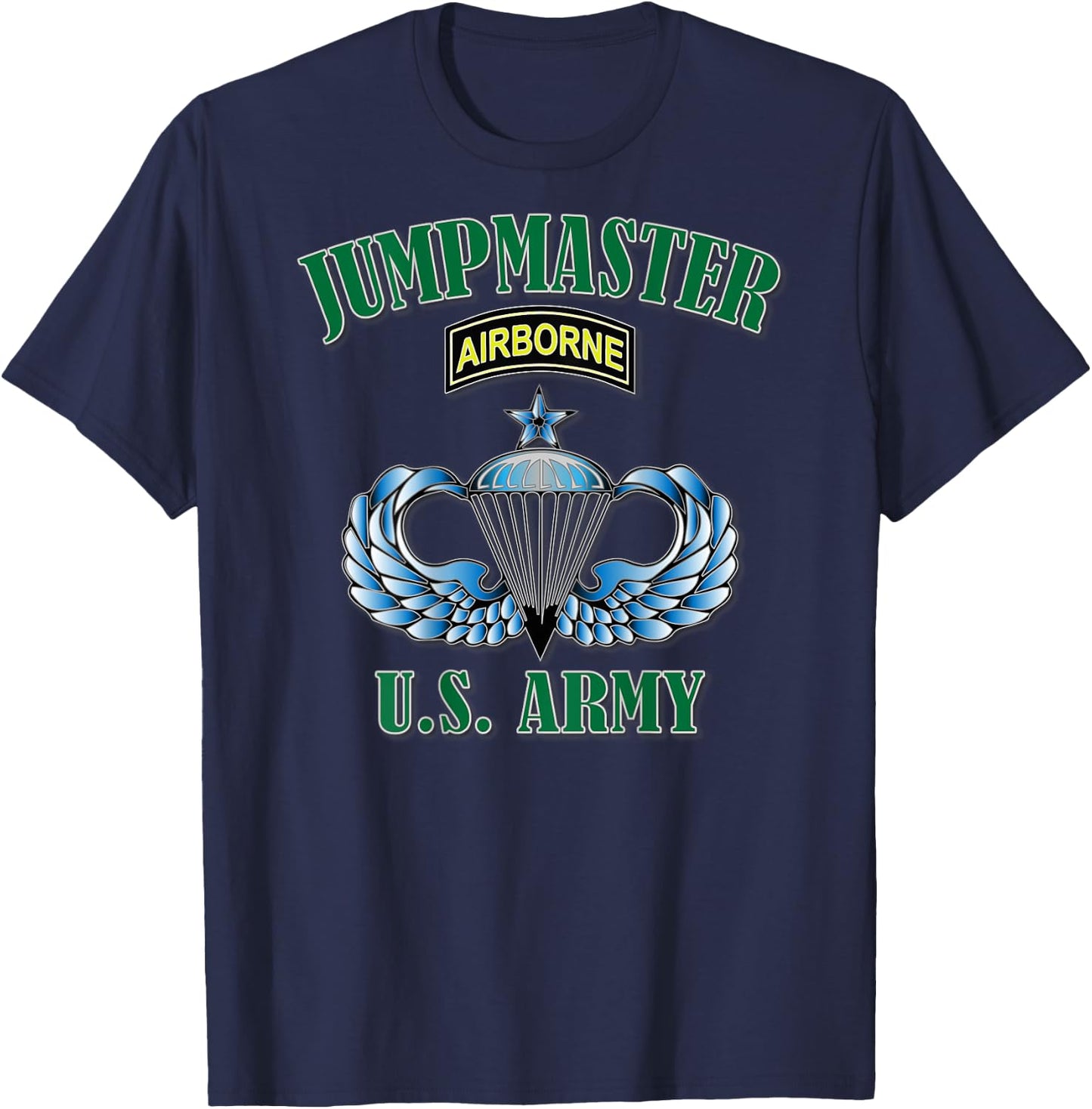 Jumpmaster- Senior Wings (Back Design) T-Shirt - T-Shirt | Navy