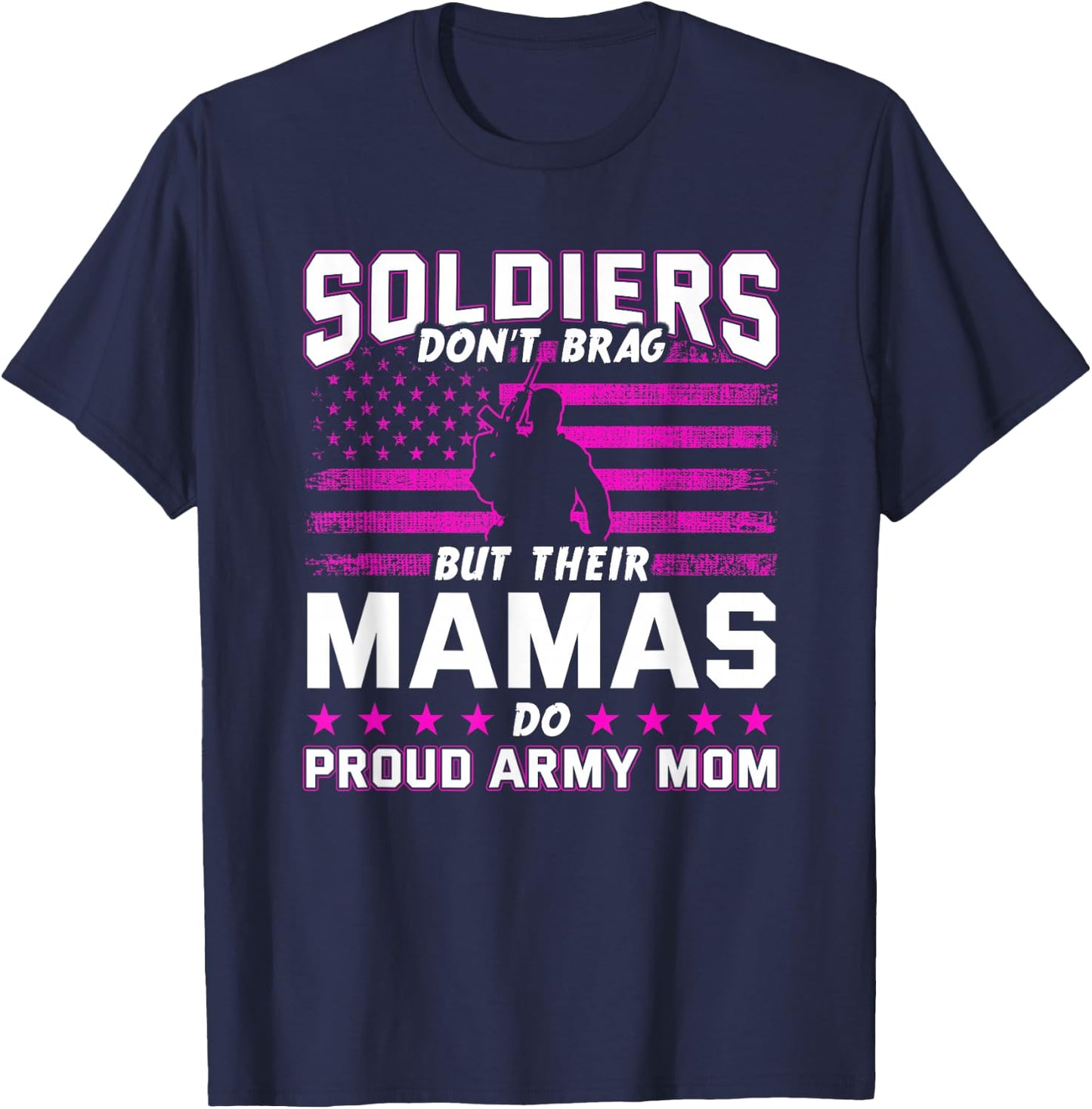 Proud Army Mom Mothers Day T-Shirt - T-Shirt | Navy