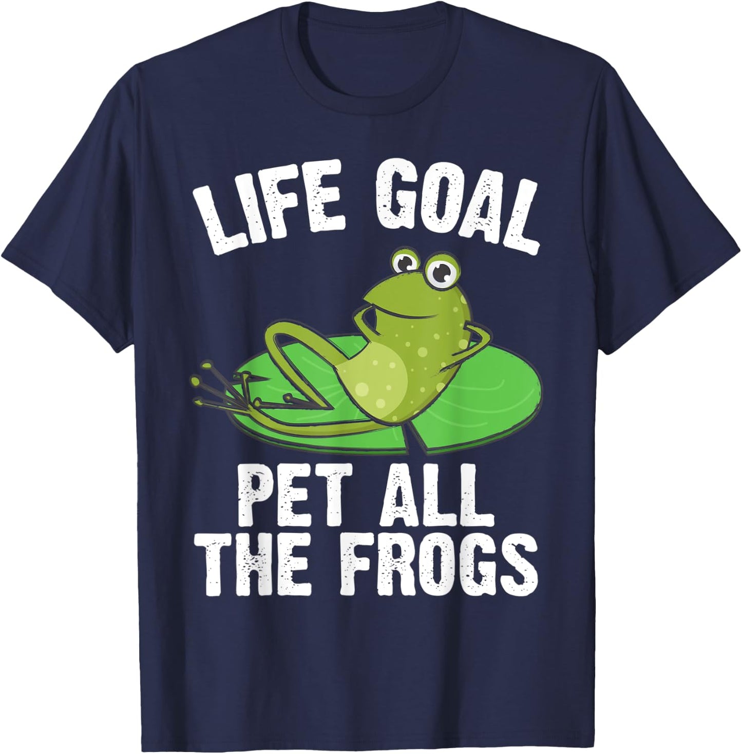 Frog Gift Women Cute Bullfrog Toad Tadpole Lovers T-Shirt - T-Shirt | Navy