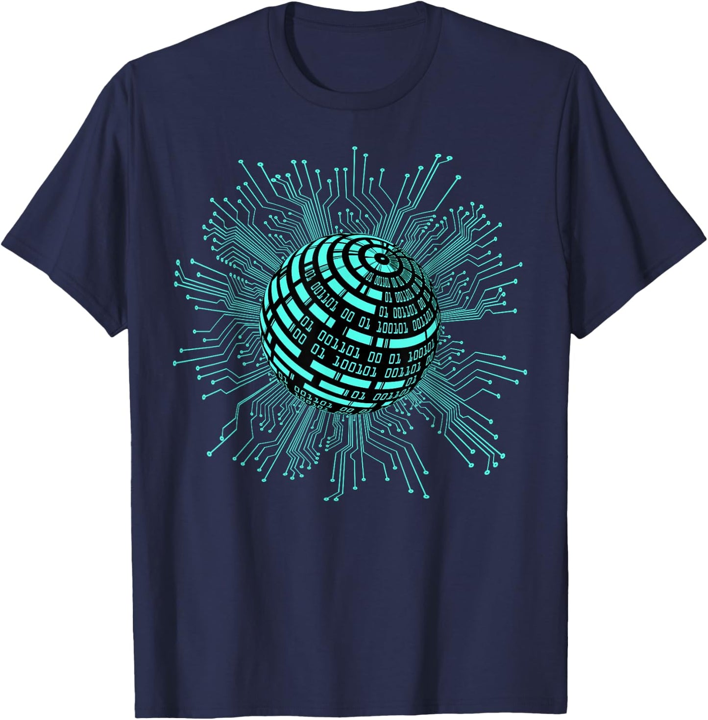 Binary Coding Computer Nerd Geeks Programmer Funny Coding Small T-Shirt - T-Shirt | Navy