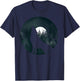 Wolf Howling at The Moon Wolf Silhouette Darkness T-Shirt - T-Shirt | Navy