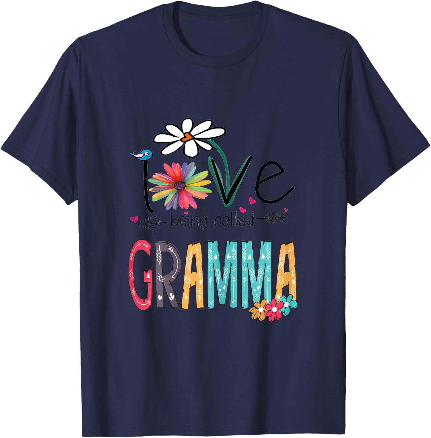 Gramma Gift I Love Being Called Mother's Day T-Shirt - T-Shirt | Navy
