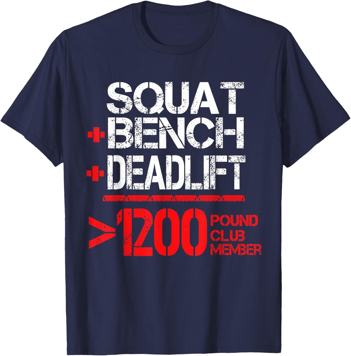 1200 Pound Club Member T-Shirt - T-Shirt | Navy