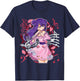 The Flutist | Anime Flute Musician Marching Band Manga Otaku T-Shirt - T-Shirt | Navy
