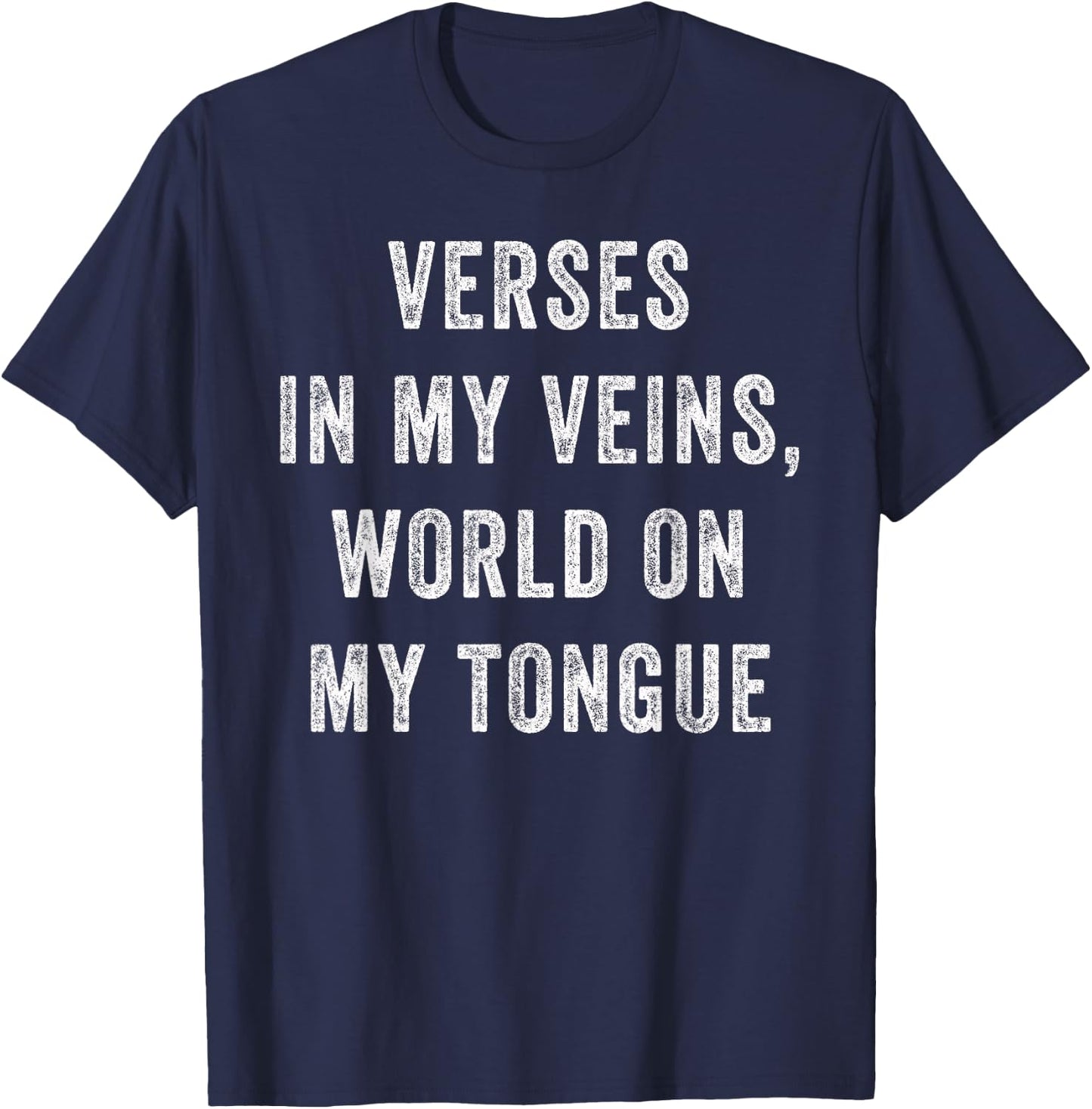 Poetry Enthusiast Literature Slam Poet Men Women Writer T-Shirt - T-Shirt | Navy