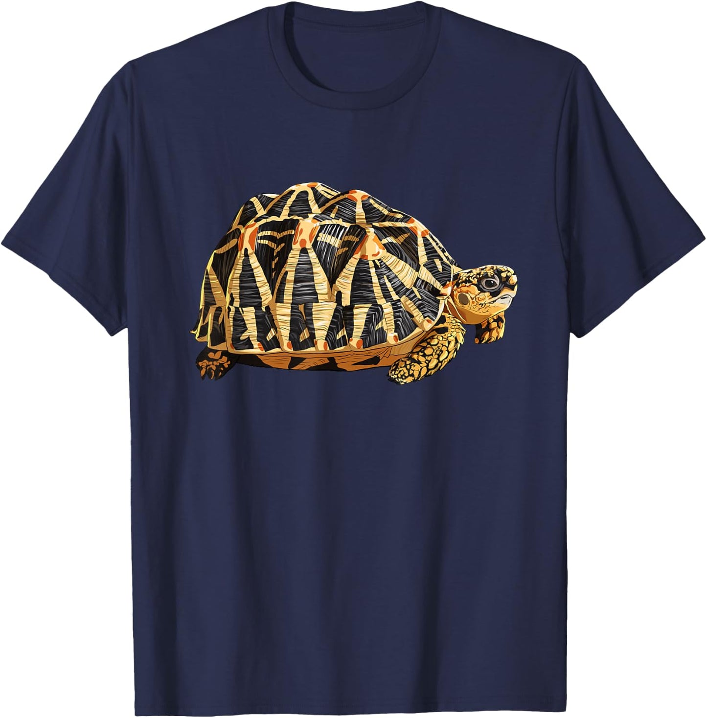 Turtle Indian Star Tortoise T-Shirt - T-Shirt | Navy