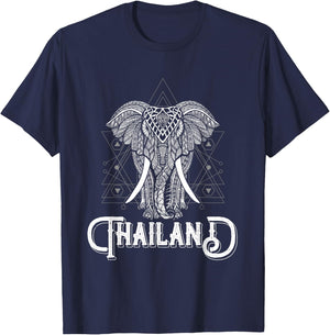Bangkok Animal Elephant Thailand T-Shirt - T-Shirt | Navy