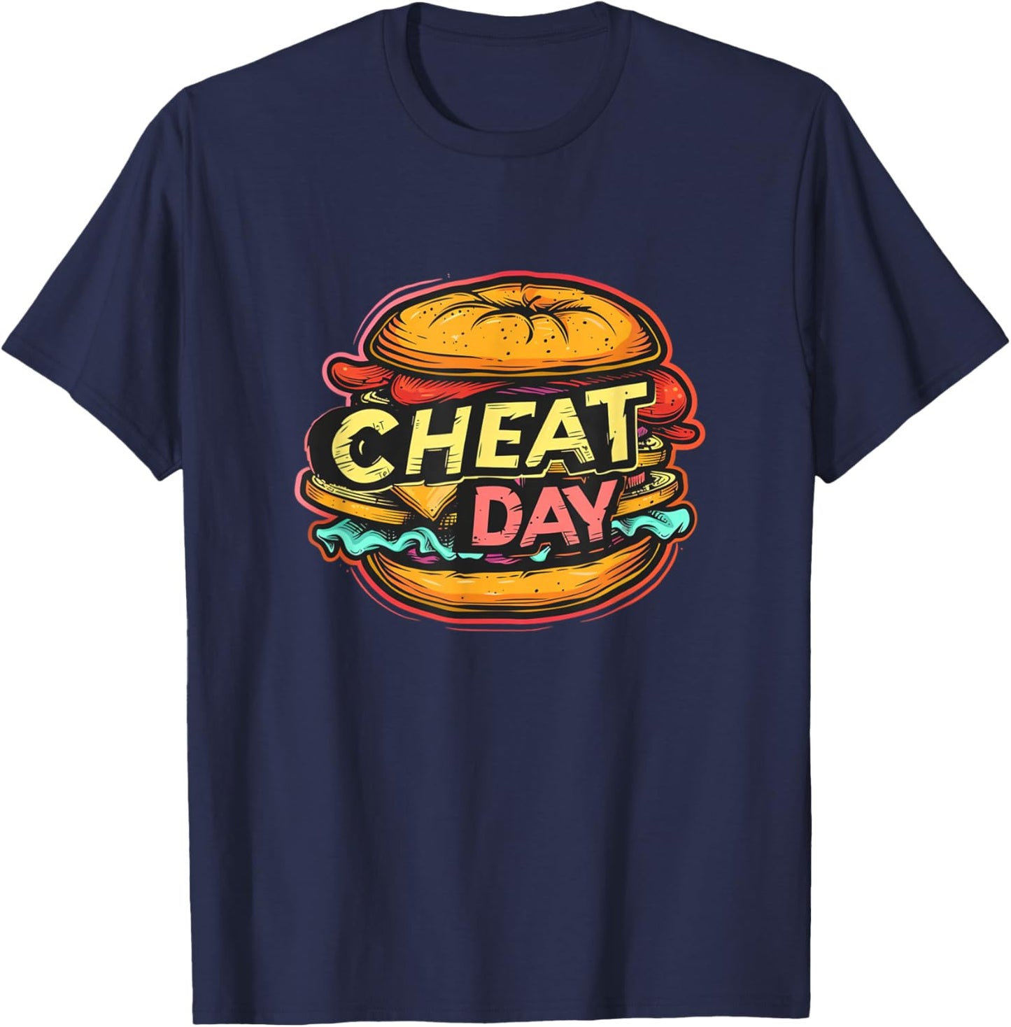 Cheat Day Statement Costume T-Shirt - T-Shirt | Navy