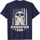 Cavapoo Dad Cool Vintage Retro Proud American T-Shirt - T-Shirt | Navy
