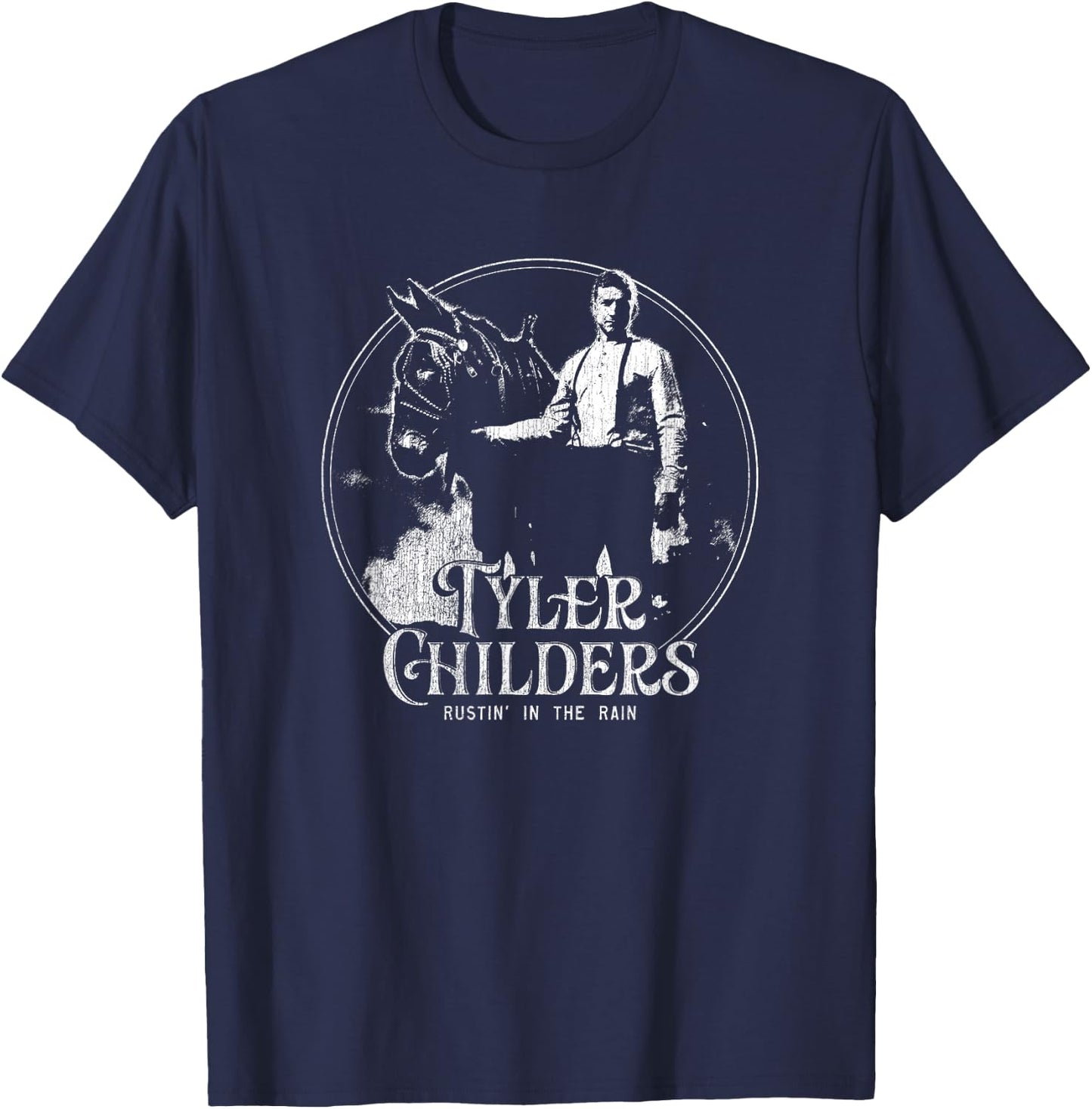 Tyler Childers - Rustin' In The Rain T-Shirt - T-Shirt | Navy