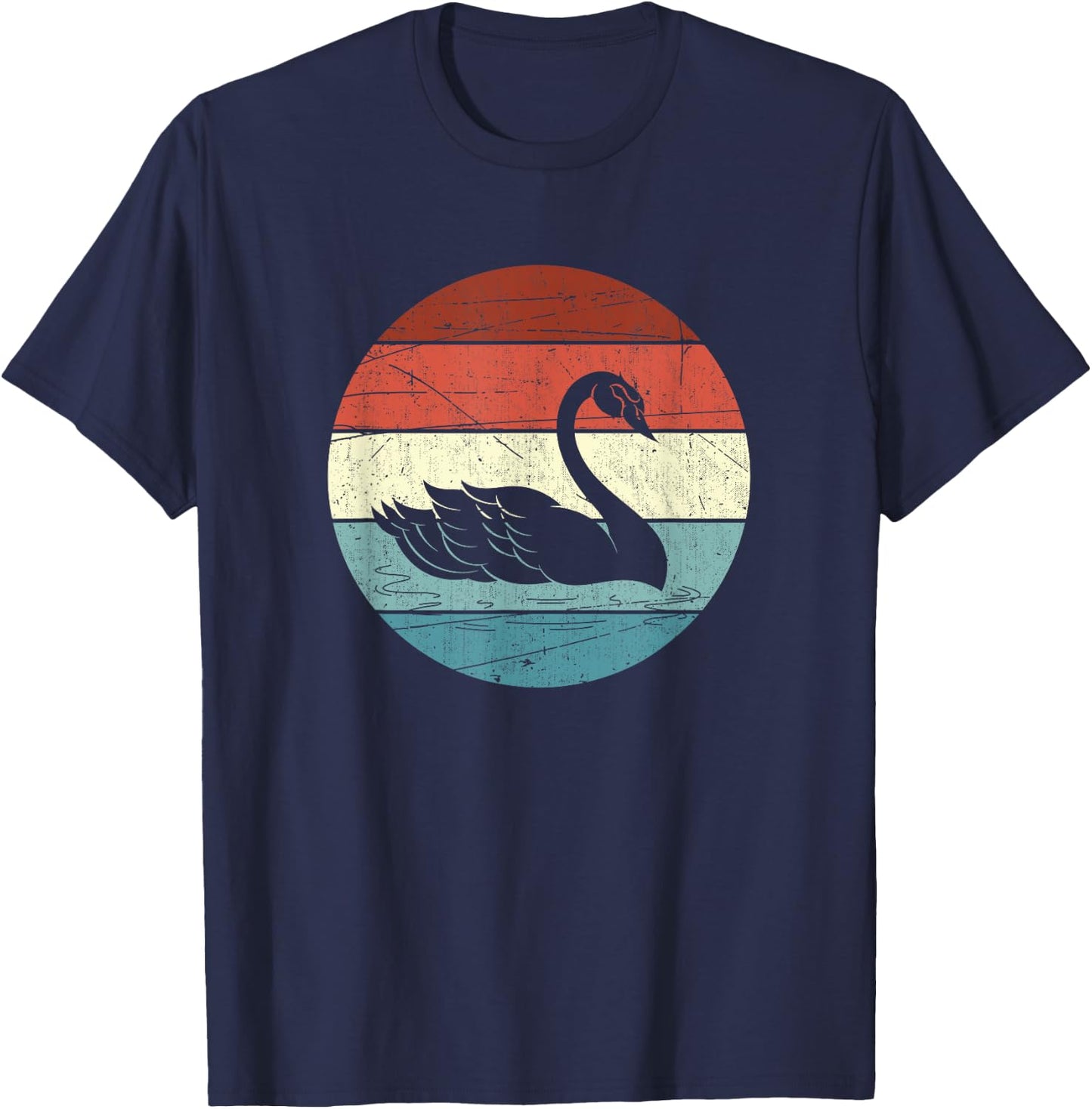 Retro Swan T-Shirt - T-Shirt | Navy
